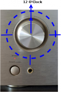 Volume set to 12 O'Clock